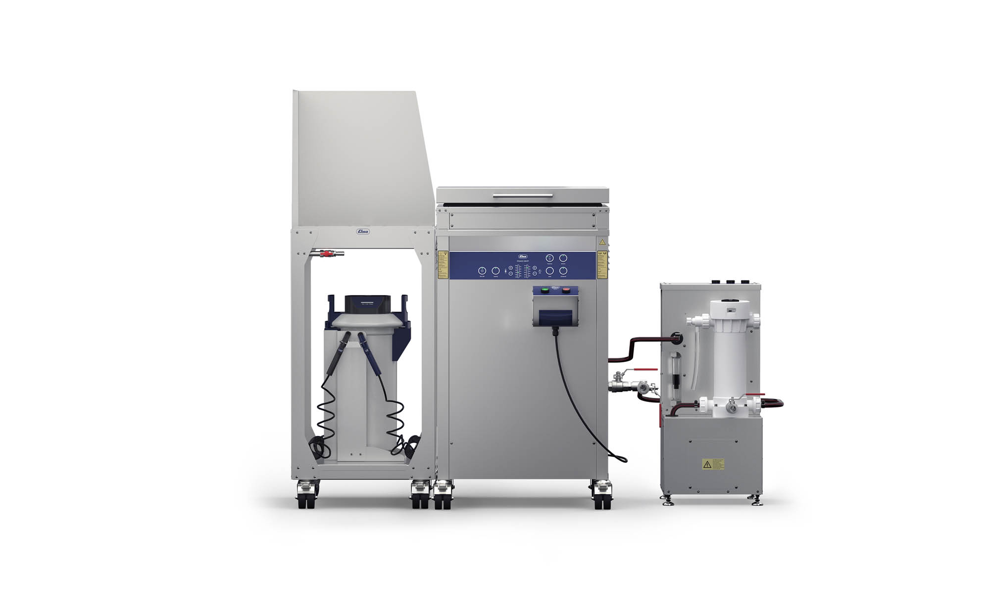 Elmasonic Xtra ST Frontal Noiseprotectioncover Move Table Rinse Filter Isolated